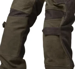 Härkila Pro Hunter Leather Trousers nahkaiset metsästyshousut, Willow Green