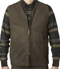 Härkila Pro Hunter Leather Vest metsästysliivi, Willow Green