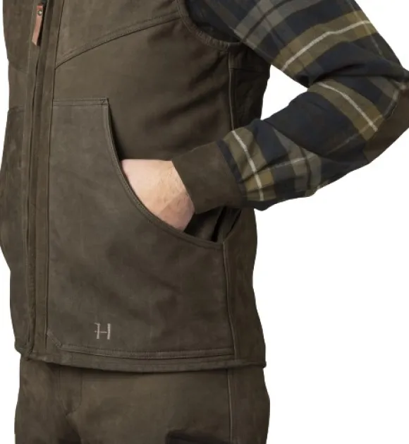 Härkila Pro Hunter Leather Vest metsästysliivi, Willow Green