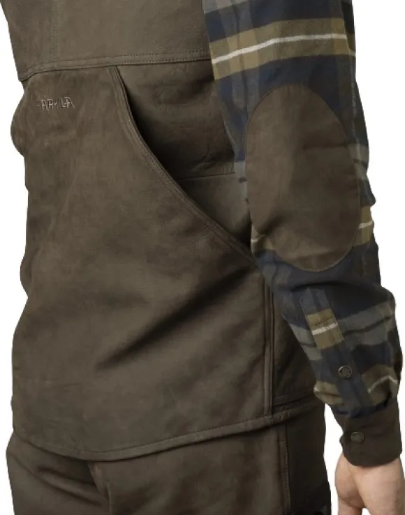 Härkila Pro Hunter Leather Vest metsästysliivi, Willow Green