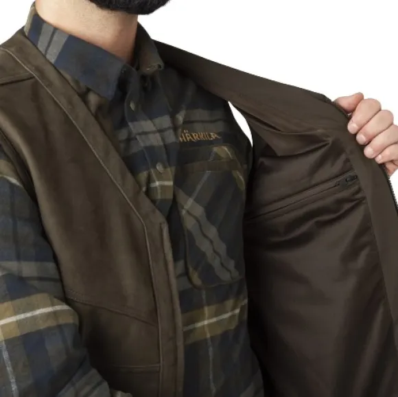 Härkila Pro Hunter Leather Vest metsästysliivi, Willow Green