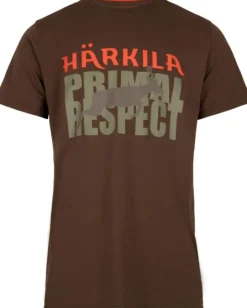 Härkila Respect T-shirt puuvillainen t-paita, ruskea