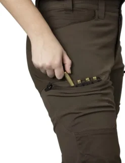 Härkila Runa Trouser naisten metsästyshousut, Slate Brown/Willow Green