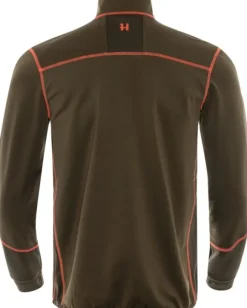 Härkila Scandinavian Fleece Jacket fleecetakki, vihreä/ruskea/oranssi