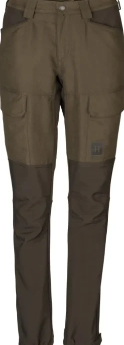 Härkila Scandinavian Trousers Women Willow naisten metsästyshousut, ruskea/vihreä