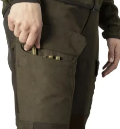 Härkila Scandinavian Trousers Women Willow naisten metsästyshousut, ruskea/vihreä