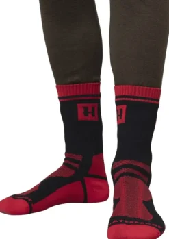 Härkila Waterproof Sock sukat, Red/Black