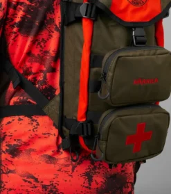 Härkila Wildboar Pro metsästysreppu, 12 L, tummanvihreä/oranssi