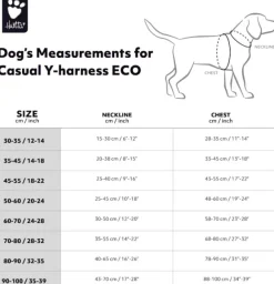 Hurtta Casual Y-Harness ECO valjaat, 80 - 100 cm, minttu
