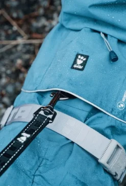 Hurtta Monsoon Coat koiran sadetakki, 55 cm, Bilberry