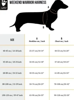 Hurtta Weekend Warrior Sele Raven 45-60 cm