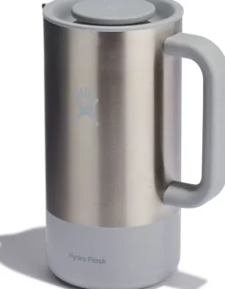 Hydroflask French Coffee Press kahvipuristin, 946 ml, harmaa