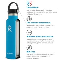 HydroFlask Standard Mouth Flex 621 ml Black