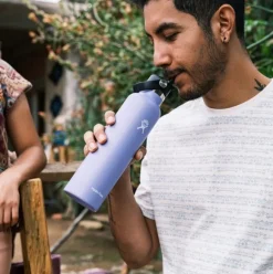 Hydroflask Std Flex Straw juomapullo pillillä, 621 ml, tummansininen