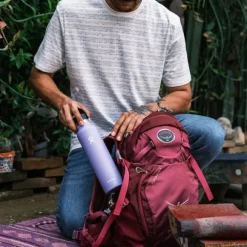 Hydroflask Std Flex Straw juomapullo pillillä, 621 ml, vaaleansininen