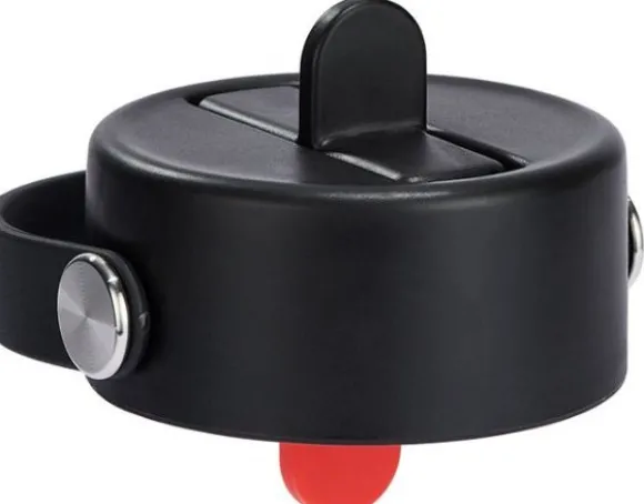 HydroFlask Wide Flex Straw Cap korkki, musta