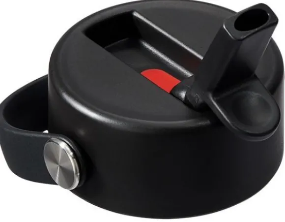 HydroFlask Wide Flex Straw Cap korkki, musta