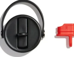 HydroFlask Wide Flex Straw Cap korkki, musta