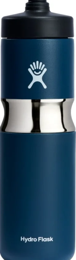 Hydroflask Wide Insulated Sport Bottle eristetty sporttipullo, 591 ml, tummansininen