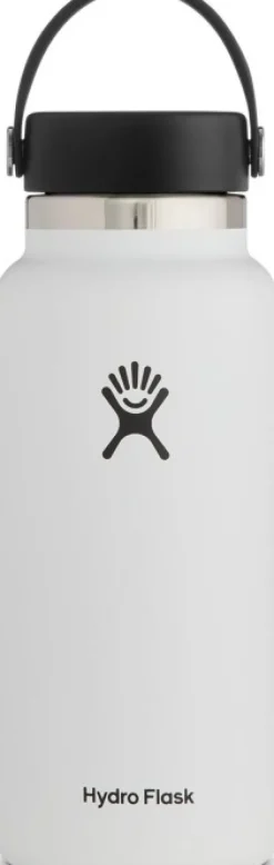 Hydroflask Wide Mouth Flex juomapullo, 946 ml, valkoinen