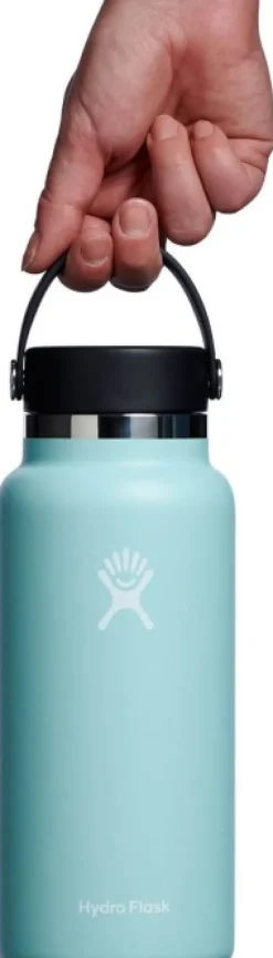 Hydroflask Wide Mouth Flex juomapullo, 946 ml, vaaleansininen