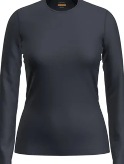 Icebreaker 200 Oasis LS Crewe naisten kerrastopaita, Midnight Navy
