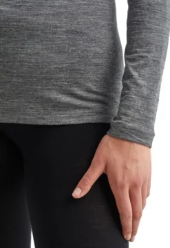 Icebreaker 200 Oasis LS Crewe naisten kerrastopaita, harmaa