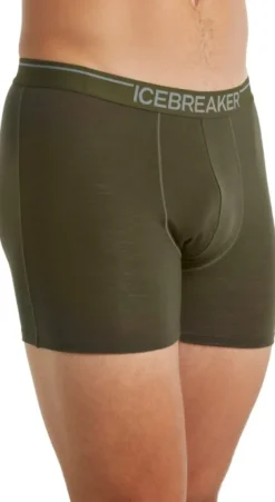 Icebreaker Anatomica merinovillabokserit, vihreä