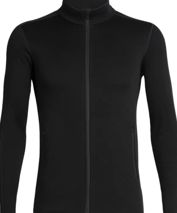 Icebreaker Elemental LS Zip 330 -miesten paita, musta