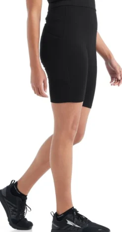 Icebreaker Fastray High Rise naisten shortsit, musta