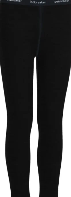 Icebreaker Kids Oasis Leggings 200 lasten kerrastohousut, musta
