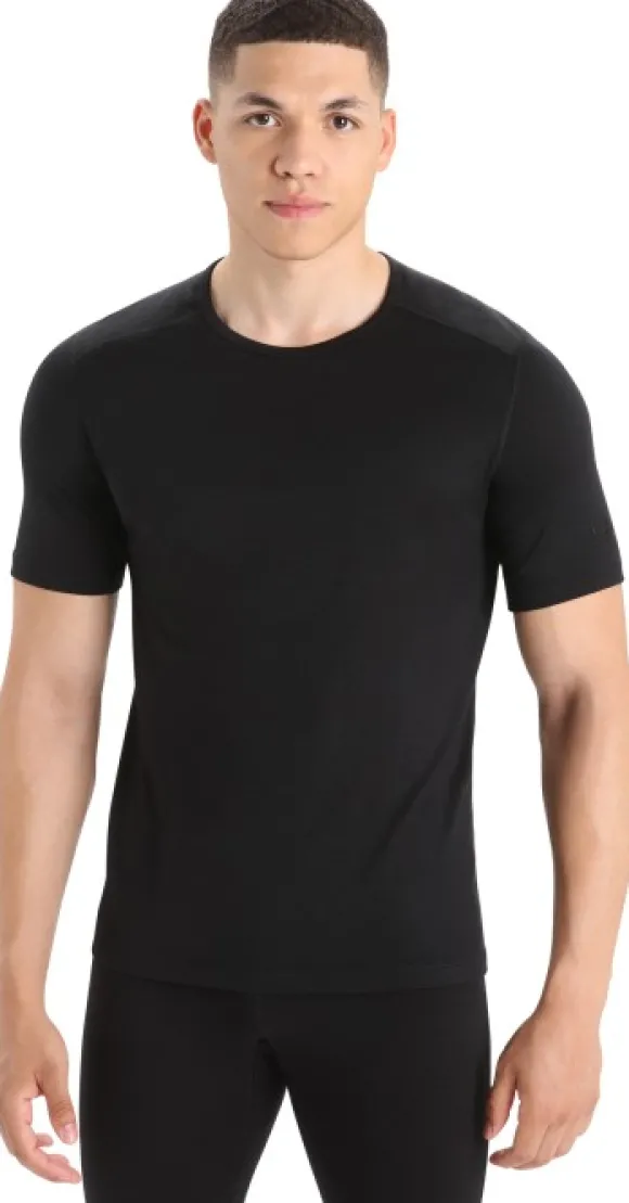 Icebreaker Men 200 Oasis SS Crewe t-paita, musta