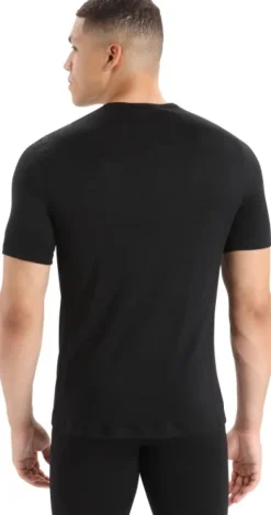 Icebreaker Men 200 Oasis SS Crewe t-paita, musta