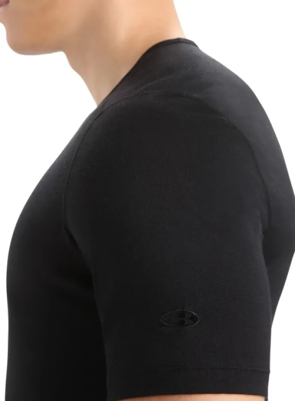 Icebreaker Men 200 Oasis SS Crewe t-paita, musta