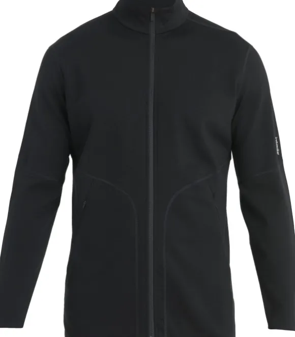 Icebreaker Mer 560 Realfleece Elemental II LS Zip paita, Black