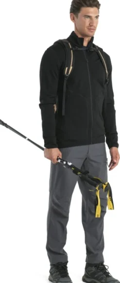 Icebreaker Mer 560 Realfleece Elemental II LS Zip paita, Black