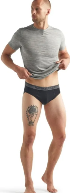 Icebreaker M's Anatomica Briefs Black