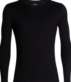 Icebreaker Tech LS Crewe 260 kerrastopaita, Black