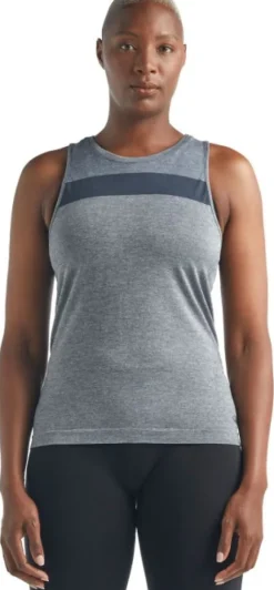 Icebreaker W's Motion Seamless Tank Serene Blue Hthr