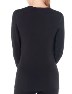 Icebreaker W's Tech LS Crewe 260 Black