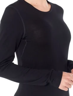 Icebreaker W's Tech LS Crewe 260 Black