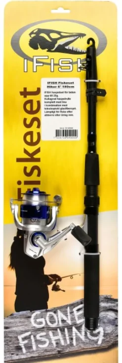 IFISH Tele Hiker vapasetti, 180 cm, teleskooppivarsi