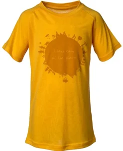 Isbjörn Earth -lasten t-paita, keltainen