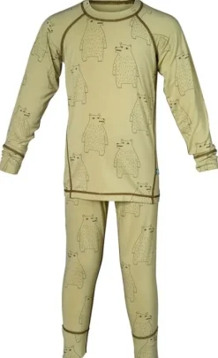 Isbjörn Polarbear Set Baselayer Kids Forest Dew