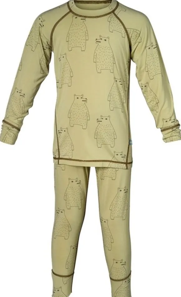 Isbjörn Polarbear Set Baselayer Kids Forest Dew