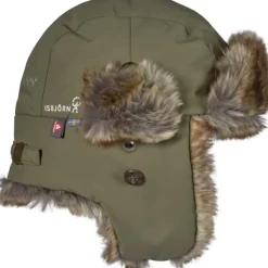 Isbjörn Squirrel Winter Cap lasten talvilakki, maastonvihreä