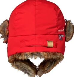 Isbjörn Squirrel Winter Cap lasten talvilakki, punainen