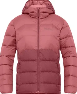 Jack Wolfskin Ather Down Hoody naisten takki, Red Powder