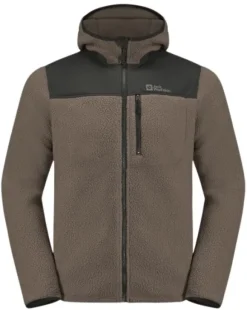 Jack Wolfskin Kammweg Pile FZ fleecetakki, Cold Coffee