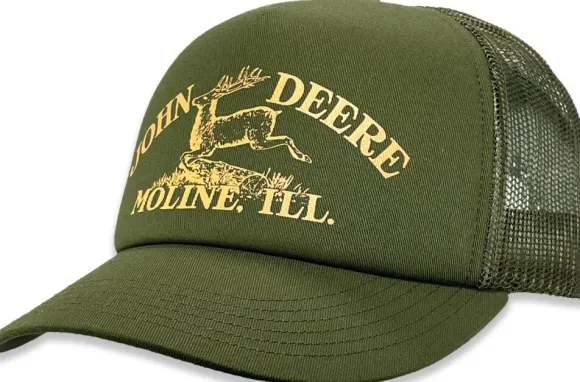 John Deere Vintage Jd Tm Print Dark Green